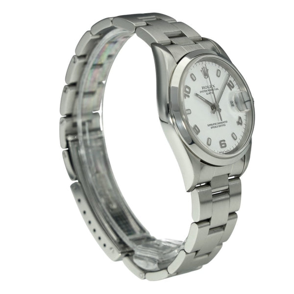 Date 15200 - White Dial - Luminous Markers - 2000
