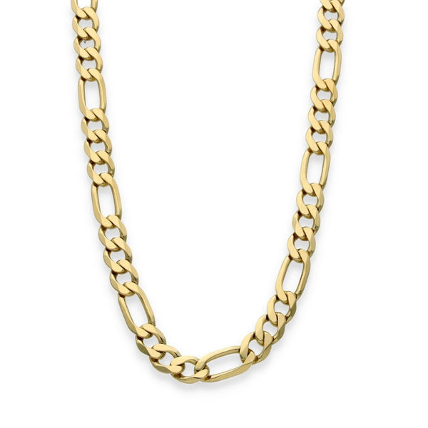 9ct Yellow Gold Figaro Chain - 20" - 39.2g