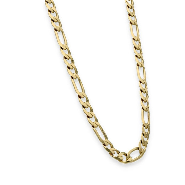 9ct Yellow Gold Figaro Chain - 20" - 39.2g