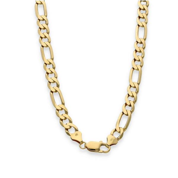 9ct Yellow Gold Figaro Chain - 20" - 39.2g