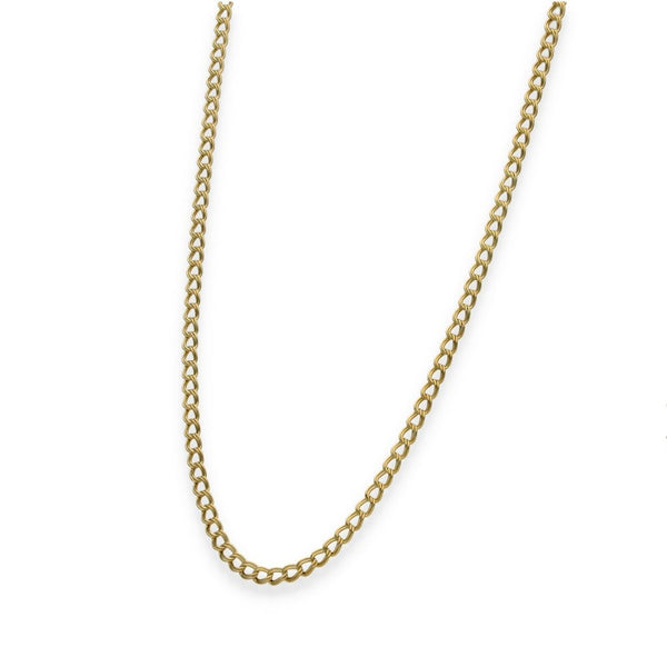 9ct Yellow Gold Double Curb Chain - 20" - 5.0g