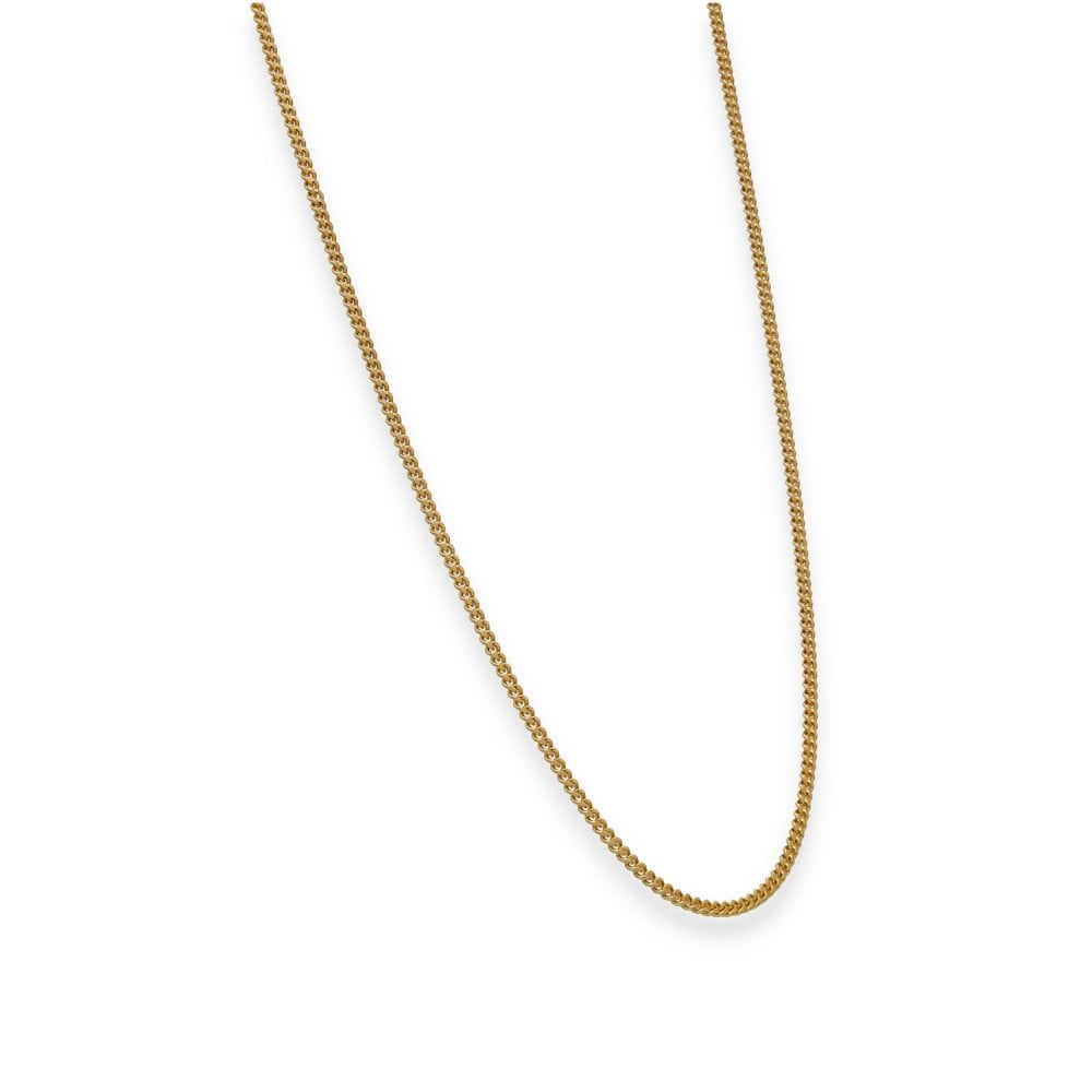 9ct Yellow Gold Fine Curb Chain - 18" - 4.1g