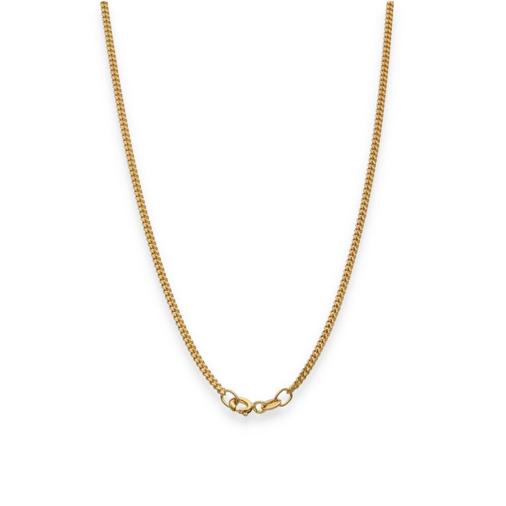 9ct Yellow Gold Fine Curb Chain - 18" - 4.1g