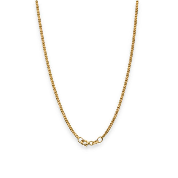 9ct Yellow Gold Fine Curb Chain - 18" - 4.1g