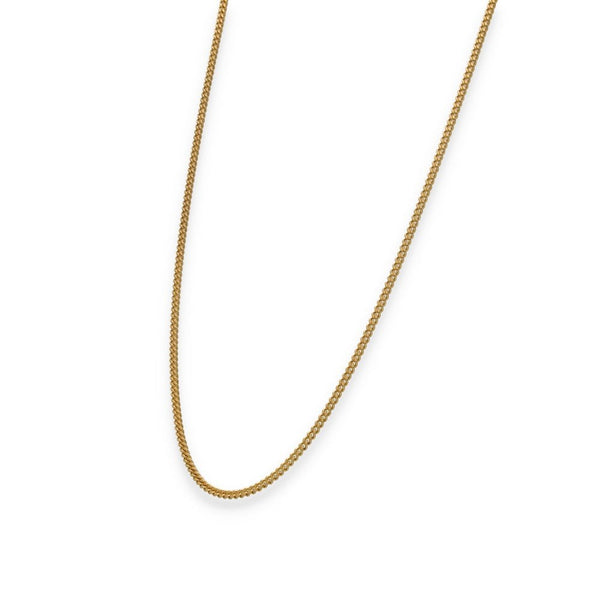 9ct Yellow Gold Fine Curb Chain - 18" - 4.1g
