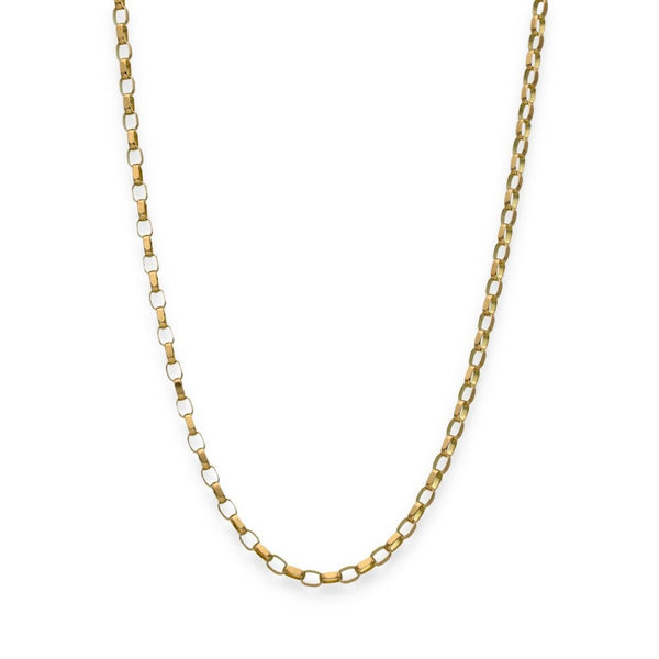 9ct Yellow Gold Fine Belcher Chain - 18" - 3.6g