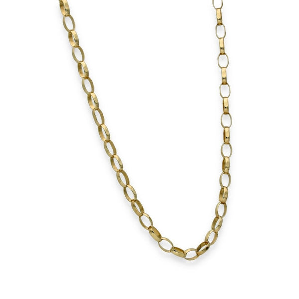 9ct Yellow Gold Belcher Chain - 20" - 7.9g