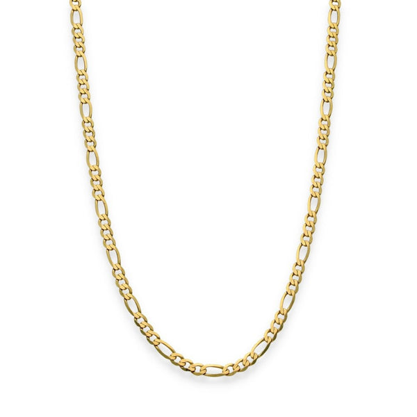 9ct Yellow Gold Figaro Chain - 18" - 3.9g