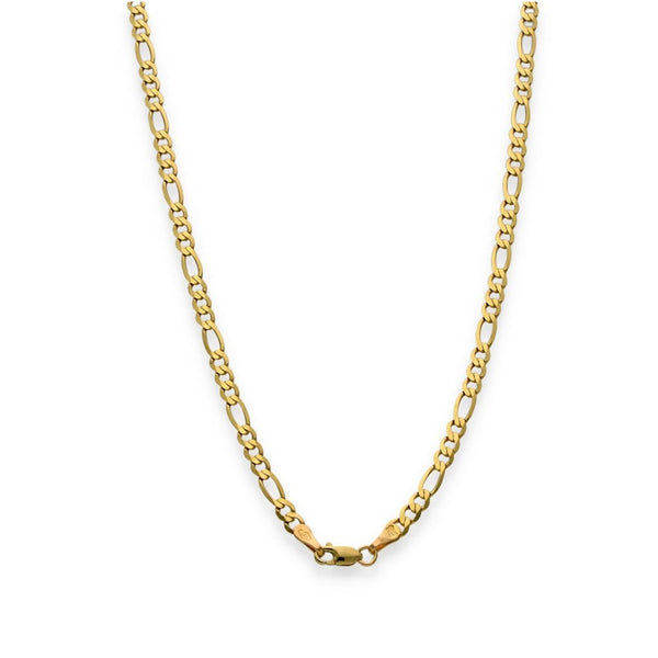 9ct Yellow Gold Figaro Chain - 18" - 3.9g