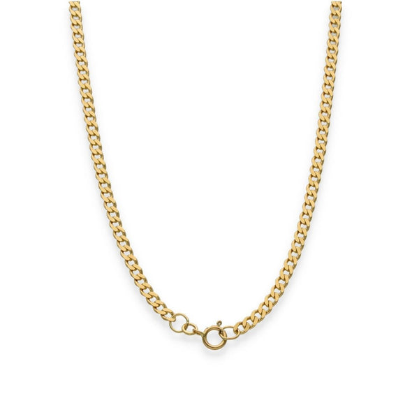 9ct Yellow Gold Curb Chain - 18" - 7.2g