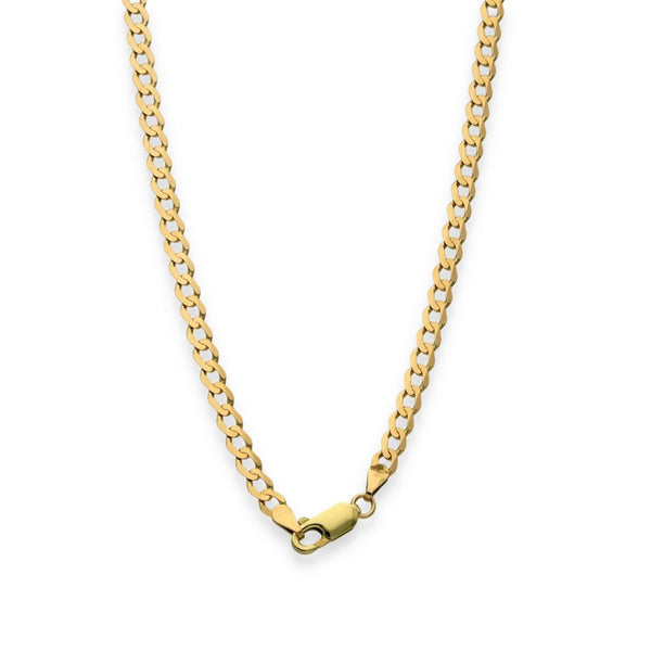 9ct Yellow Gold Curb Chain - 18" - 5.8g