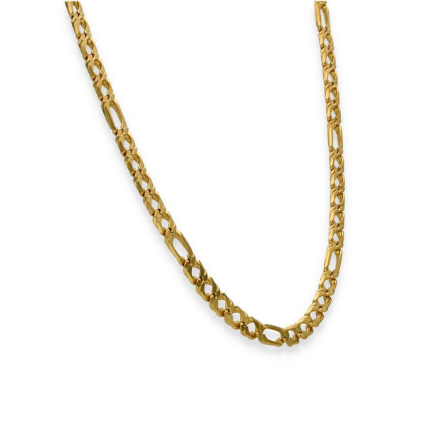 9ct Yellow Gold Figaro Chain - 20" - 24.8g