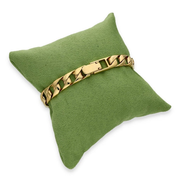 9ct Yellow Gold ID Curb Bracelet - 8" - 38.3g