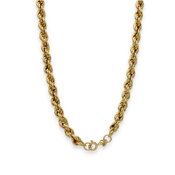 9ct Yellow Gold Rope Chain -  19" - 12.1g