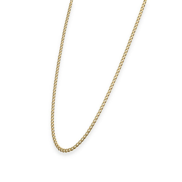 9ct Yellow Gold Fine Curb Link Chain - 23" - 6.1g