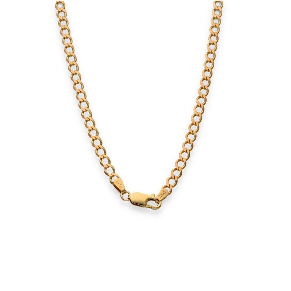9ct Yellow Gold Curb Chain - 19" - 7.0g