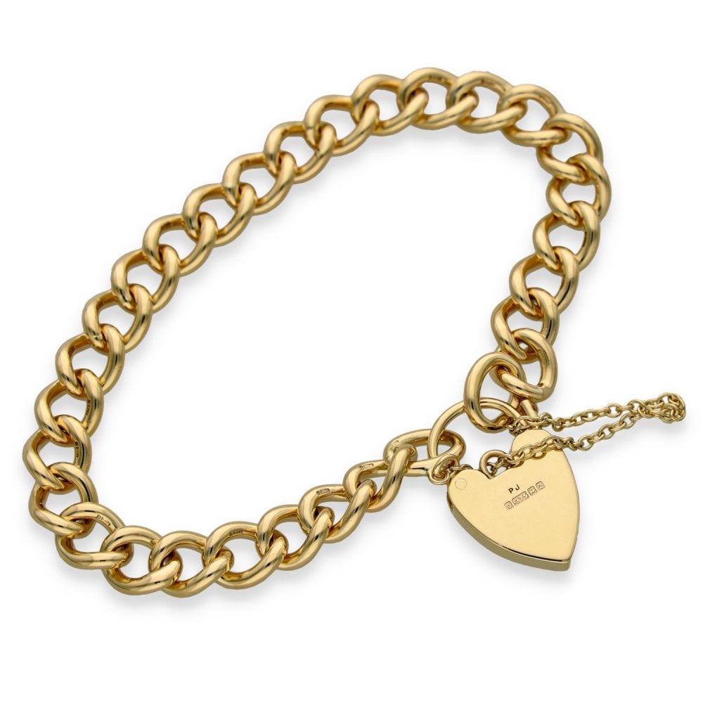 9ct Yellow Gold Curb Bracelet - 7.5" - 30.4g
