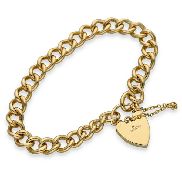 9ct Yellow Gold Curb Bracelet - 7.5" - 30.4g