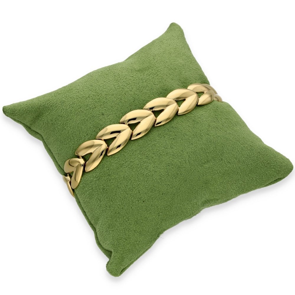9ct Yellow Gold Fancy Open Bracelet - 8" - 19.8g