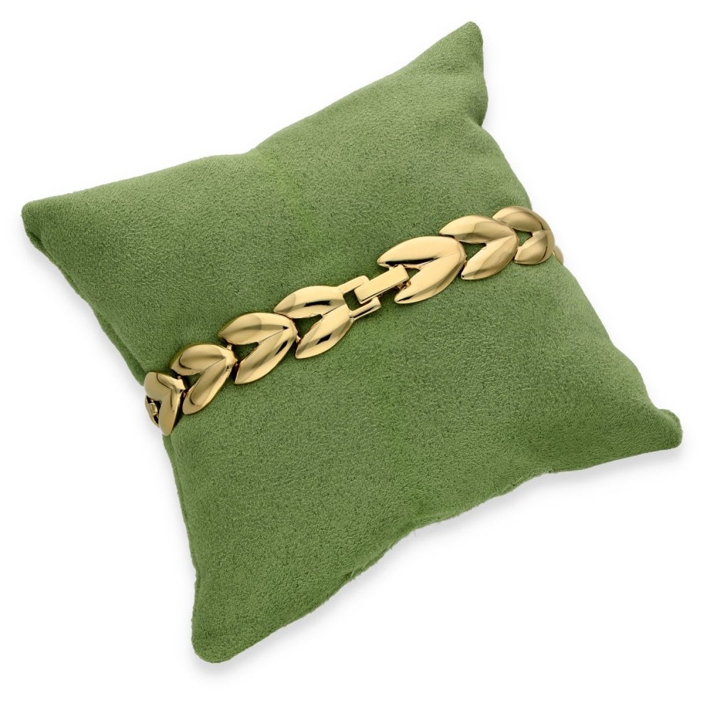 9ct Yellow Gold Fancy Open Bracelet - 8" - 19.8g