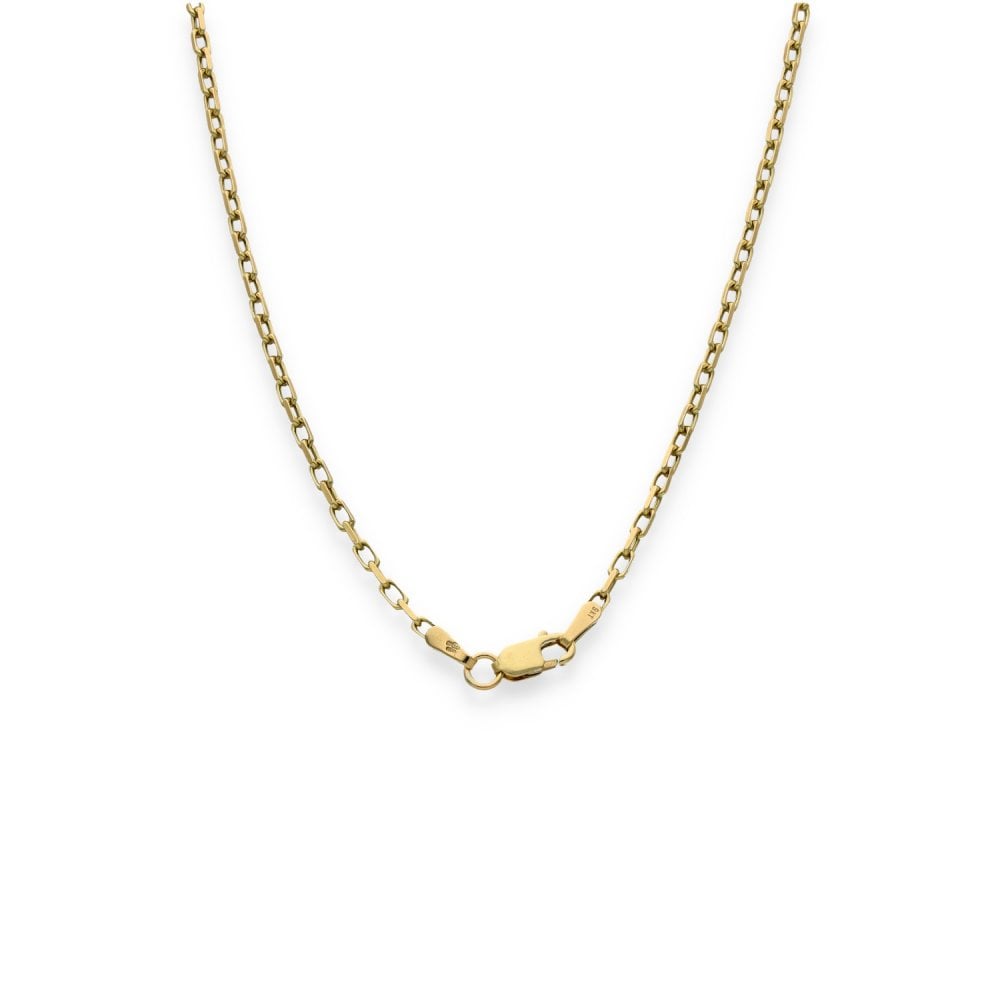 1913 Yellow Gold Half Sovereign Coin Pendant & Chain - 19"