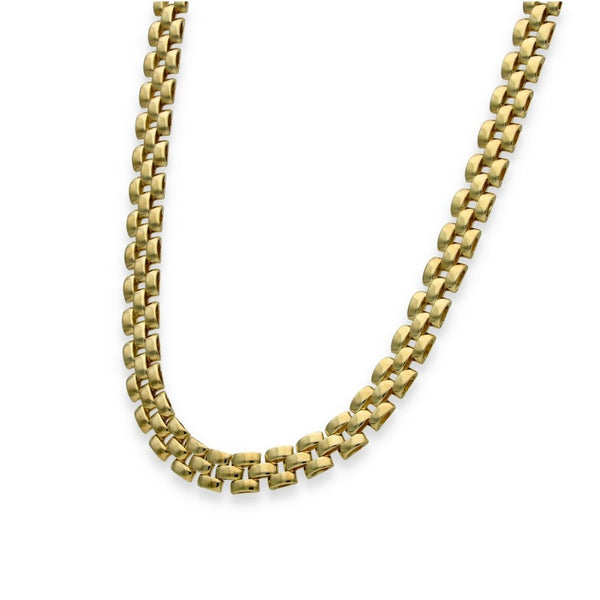 9ct Yellow Gold 3 Bar-Link Chain - 16" - 16.0g