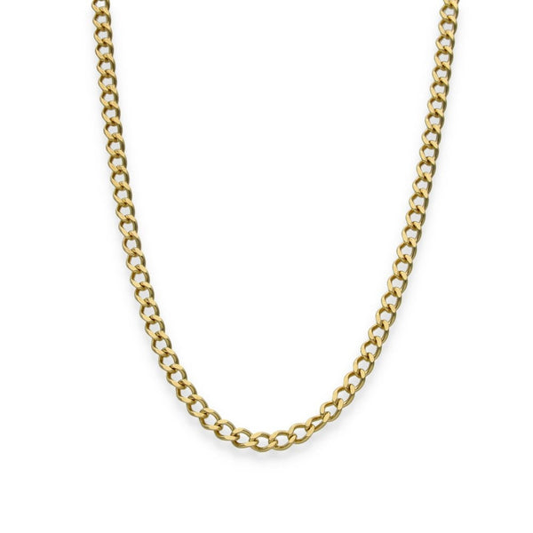9ct Yellow Gold Curb Chain - 20" - 10.7g