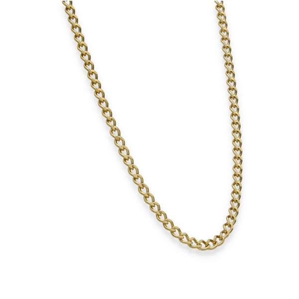 9ct Yellow Gold Curb Chain - 20" - 10.7g