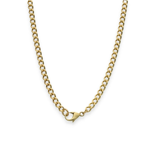 9ct Yellow Gold Curb Chain - 20" - 10.7g