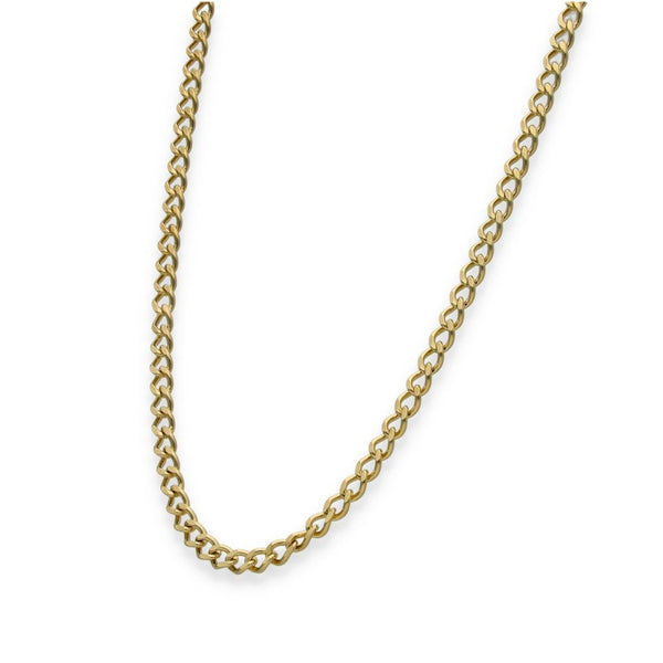 9ct Yellow Gold Curb Chain - 20" - 10.7g