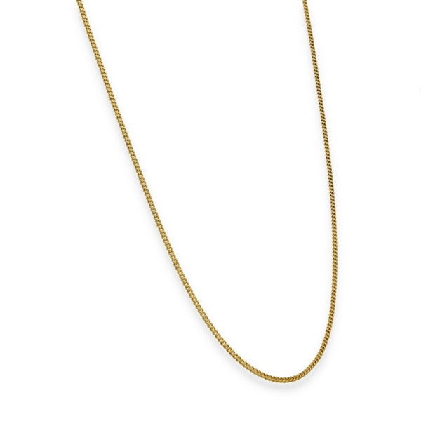 9ct Yellow Gold Fine Curb Chain - 20" - 2.2g