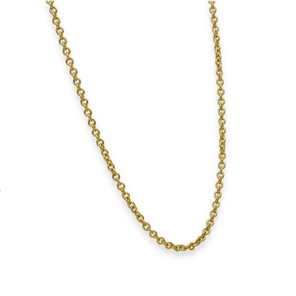 18ct Yellow Gold Trace Chain - 18" - 7.8g