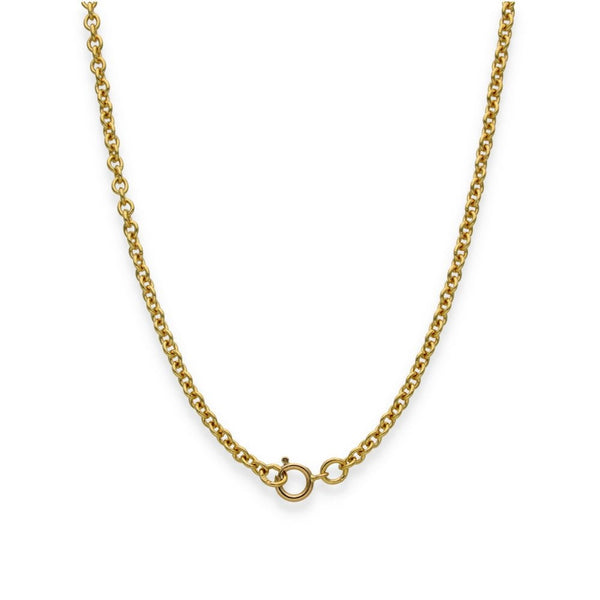 18ct Yellow Gold Trace Chain - 18" - 7.8g