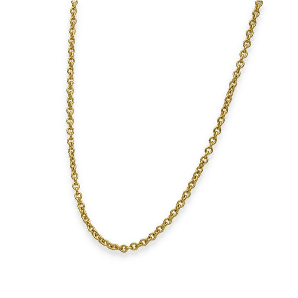 18ct Yellow Gold Trace Chain - 18" - 7.8g
