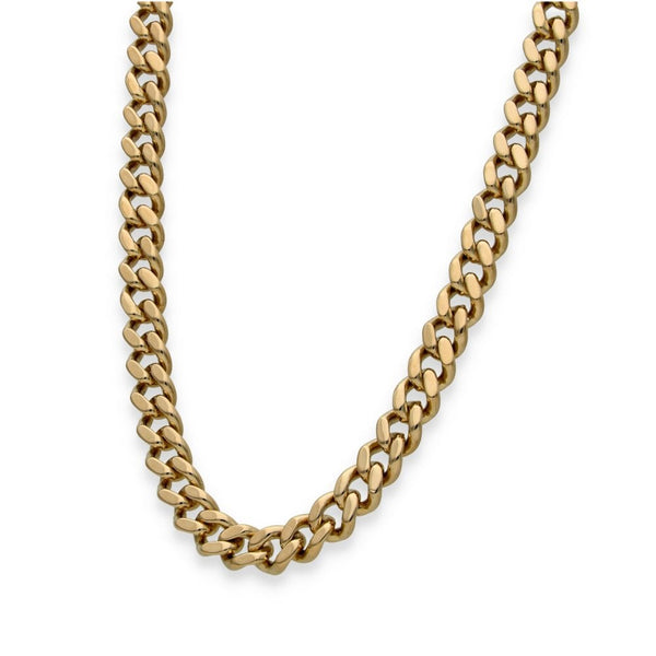 9ct Yellow Gold Heavy Curb Chain - 26" - 77.3g