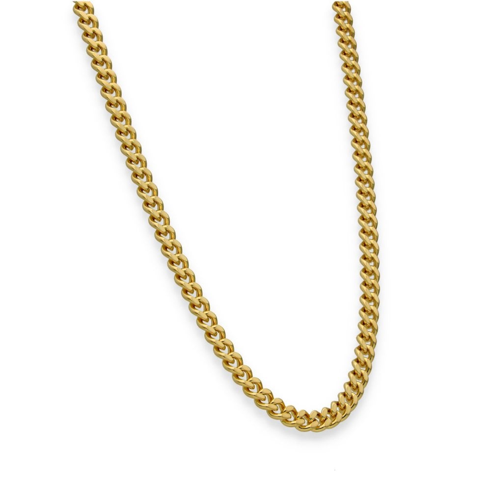 18ct Yellow Gold Curb Chain - 24" - 37.1g