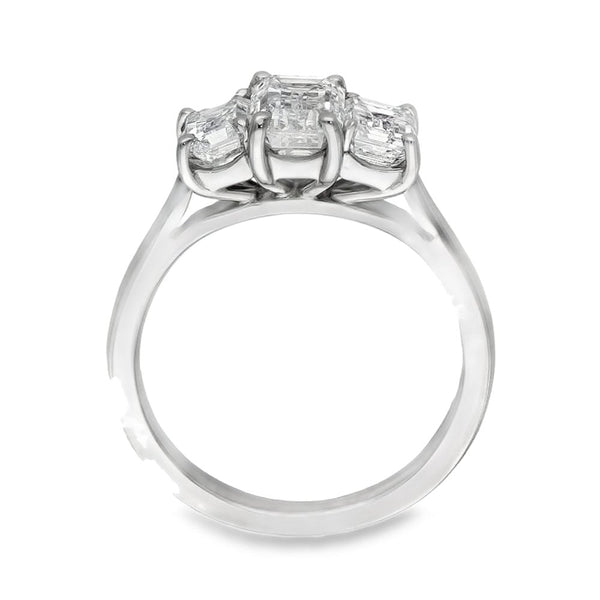 Platinum Certified Trilogy Diamond Ring - 1.90ct - VS2 - D/E