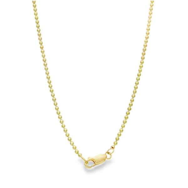 18ct Yellow Gold Diamond Pendant & Necklace - 20" - 13.9g