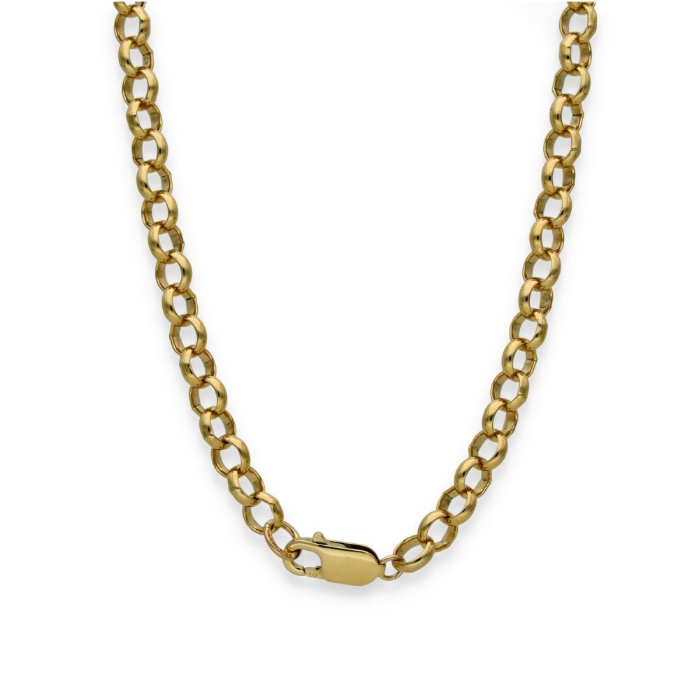 9ct Yellow Gold Round Belcher Chain - 31" - 42.8g