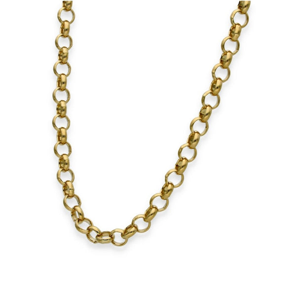 9ct Yellow Gold Round Belcher Chain - 31" - 42.8g