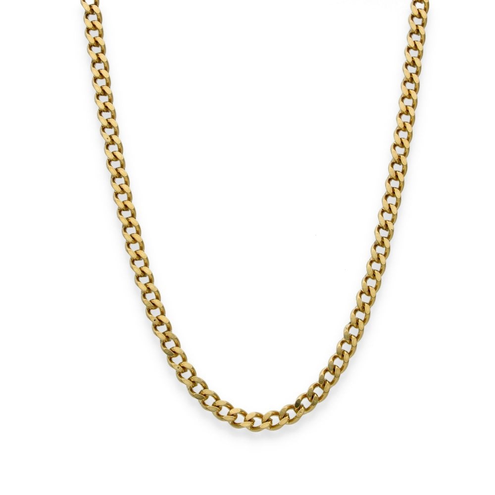 9ct Yellow Gold Curb Chain - 19" - 15.0g