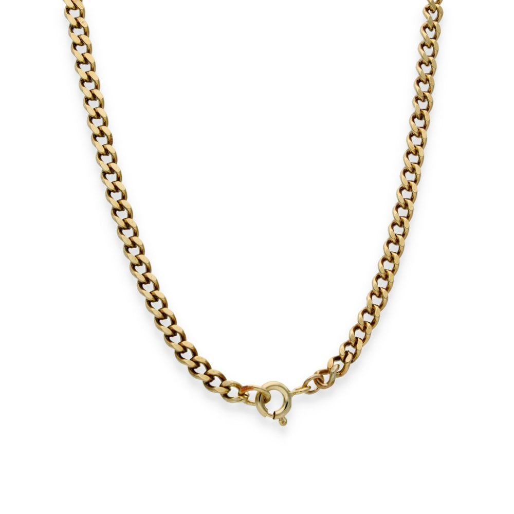 9ct Yellow Gold Curb Chain - 19" - 15.0g