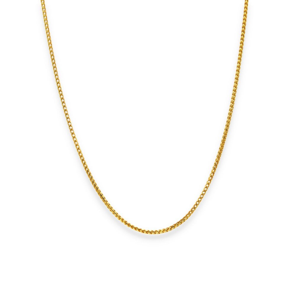 18ct Yellow Gold Franco Chain - 16" - 3.7g