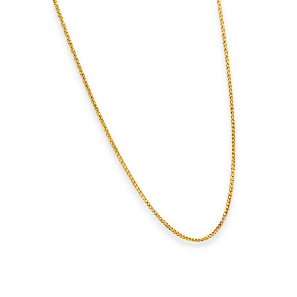 18ct Yellow Gold Franco Chain - 16" - 3.7g