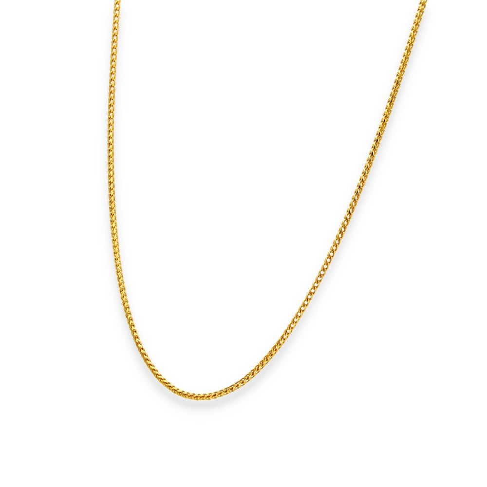 18ct Yellow Gold Franco Chain - 16" - 3.7g