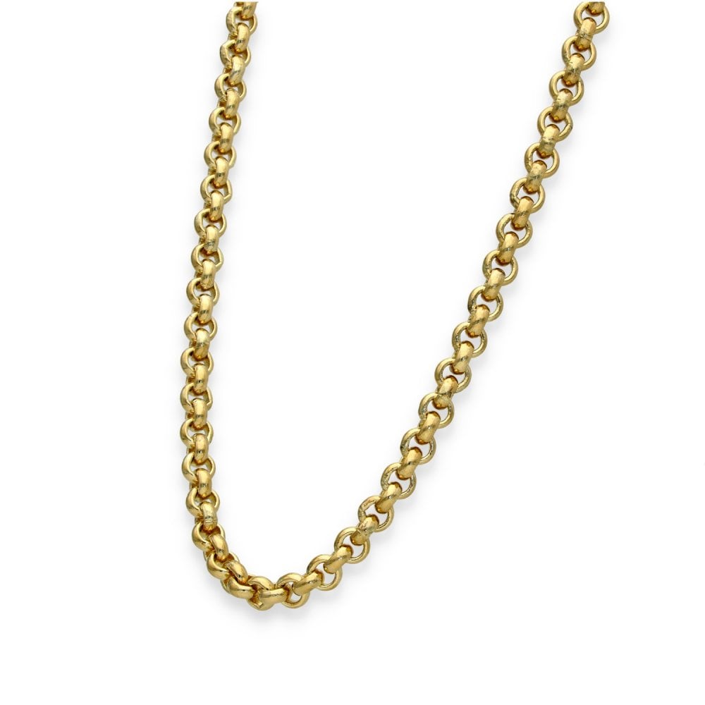 9ct Yellow Gold Heavy Belcher Chain - 22" - 51.5g
