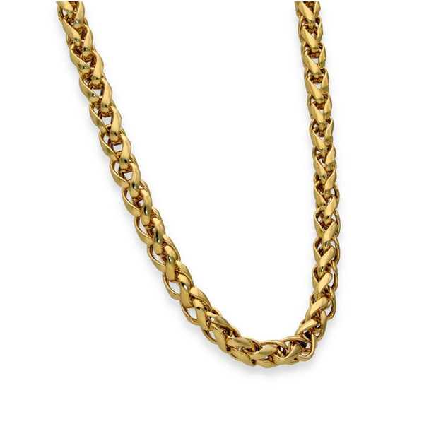 9ct Yellow Gold Hollow Spiga Chain - 21" - 29.0g