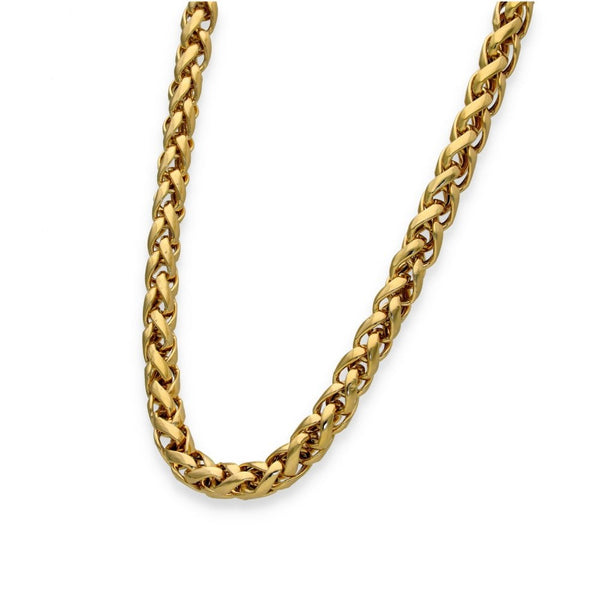 9ct Yellow Gold Hollow Spiga Chain - 21" - 29.0g