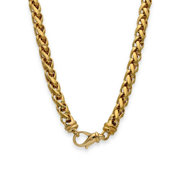 9ct Yellow Gold Hollow Spiga Chain - 21" - 29.0g