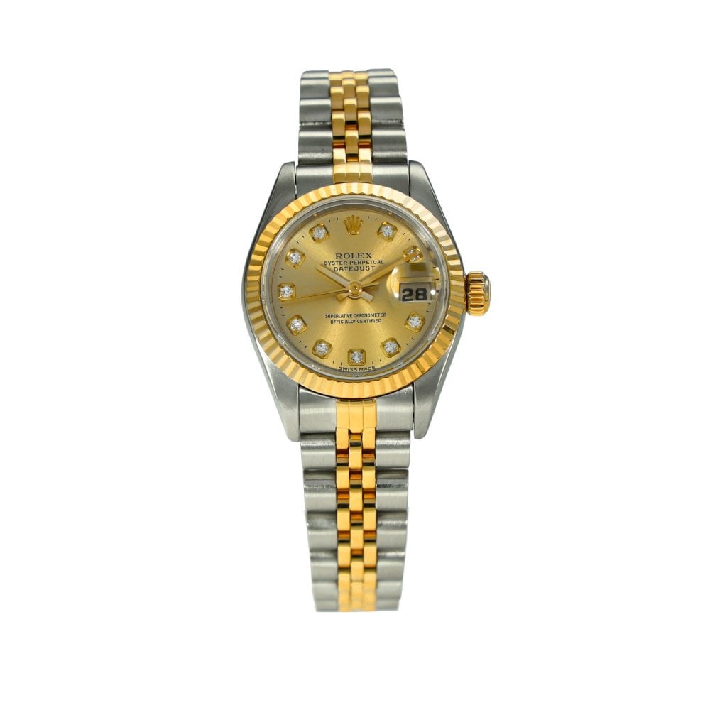 Lady-Datejust 69173 - Champagne Diamond Dial - 1998